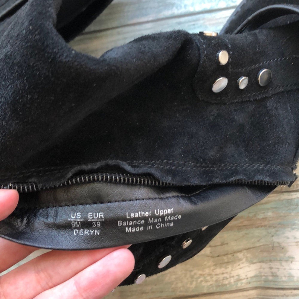 SAM EDELMAN Deryn Knee High Black tall stud boots - Picture 7 of 7